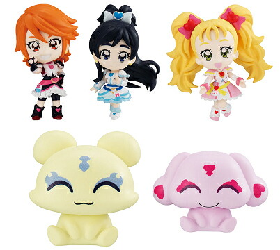 ふたりはプリキュア Max Heart カプセルフィギュアコレクション 20th memorial 全5種セット コンプ コンプリートセット画像