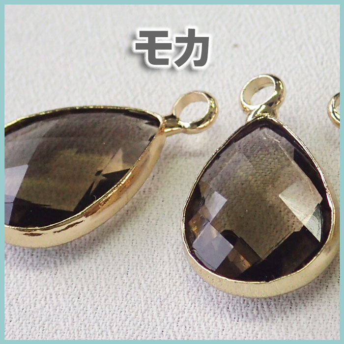 【50%OFF】New!ジルコンチャーム【4色から選べます!キュービックジルコニアドロップチャーム】1個¥100ビーズストーン