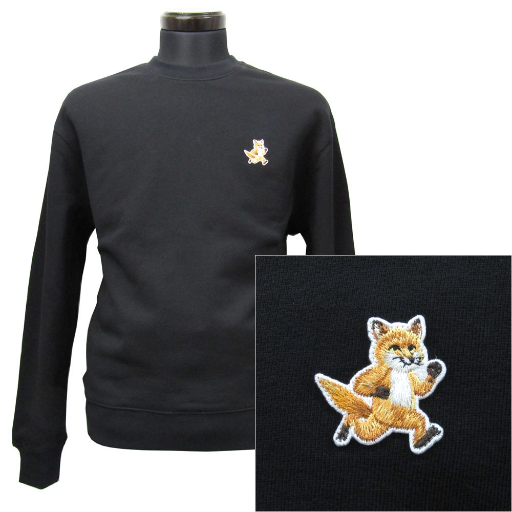 美品◇maison kitsune (メゾンキツネ)スウェットMサイズ MAISON KITSUNE メゾン キツネ スウェット FOX HEAD PATCH