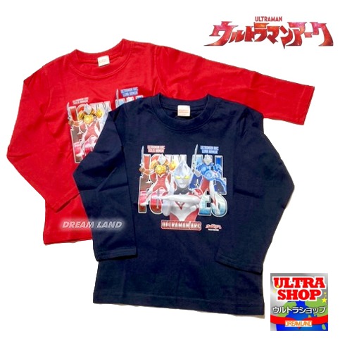 0（送料無料）綿100％ ウルトラマンアーク 長袖Tシャツ（リアルプリント ロゴ（fr9154）画像