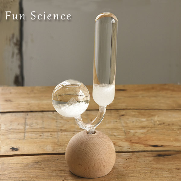 楽天市場 Fun Science ストームグラス ラボc 気象計 気象予報計天気管 天候予測器結晶 オブジェ Irodori