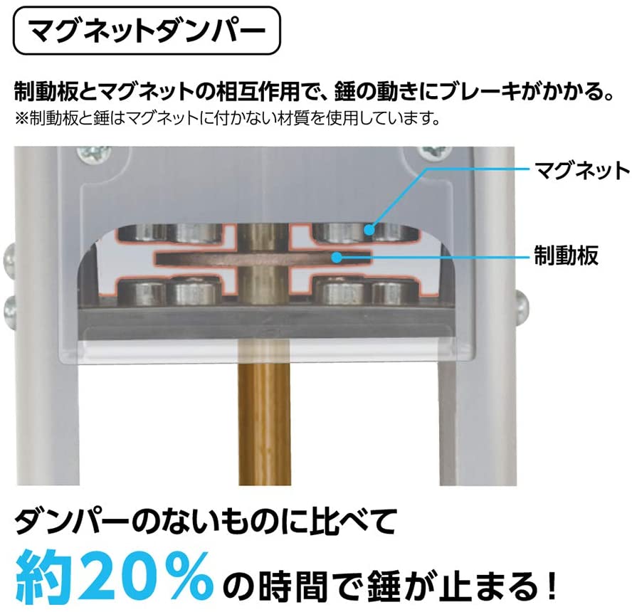 市場 シンワ測定 ピタット II 磁気制動式 マグネット突き当て 風防下げ振り