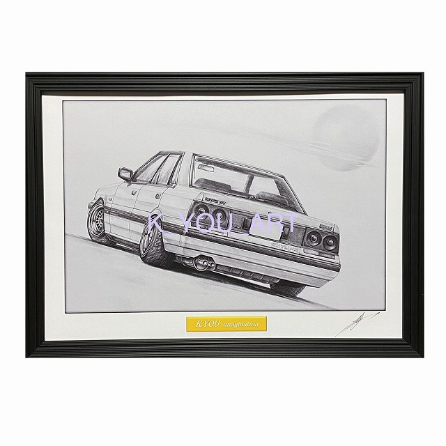 楽天市場】日産 ニッサン 330 セドリック 鉛筆画 イラスト 名車 旧車 