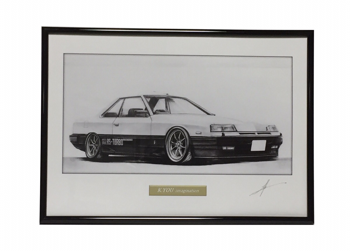 楽天市場 鉛筆画 ユーノスロードスター前期 旧車 名車 イラスト 額入り 作者直筆サイン入り 原画コピー ミラーマン 楽天市場店