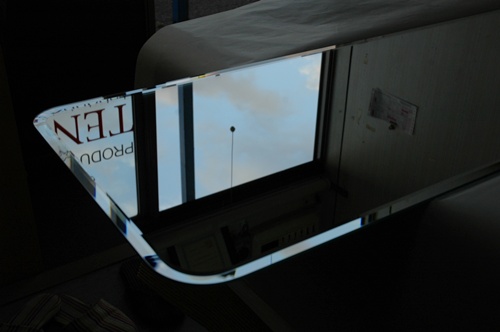 三菱 NEWキャンターベッド窓 （リア窓） 年式 鏡面 NEWスーパーミラー