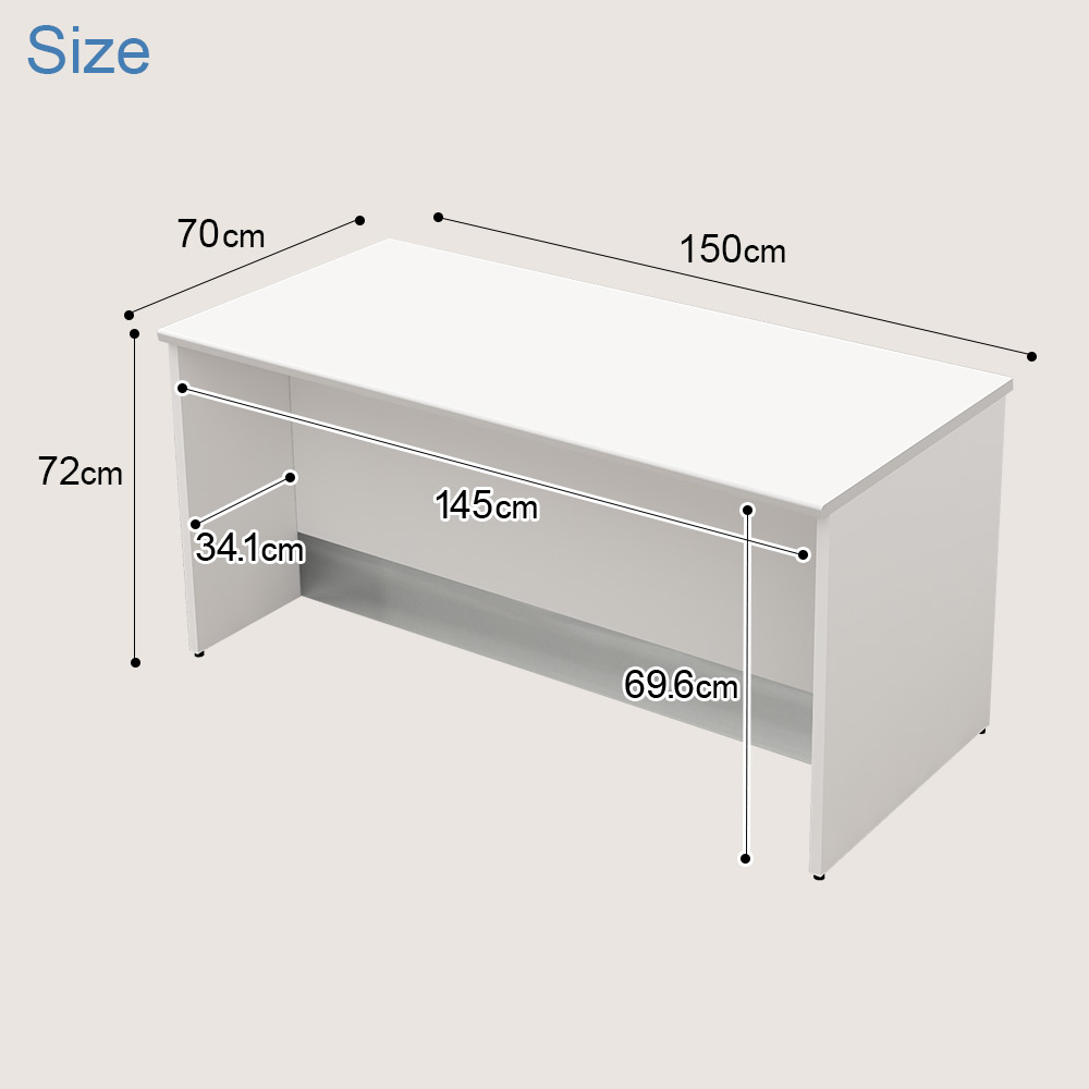 ローカウンター エントランス オフィスカウンター 電話台 ホワイト ホワイト スチール 幅150cm 幅150cm プリンター台 奥行70 高さ72 カウンター スチール ローカウンター 受付カウンター 受付台 窓口 オフィス家具 高さ72 デスク フリーアドレス パーテーション