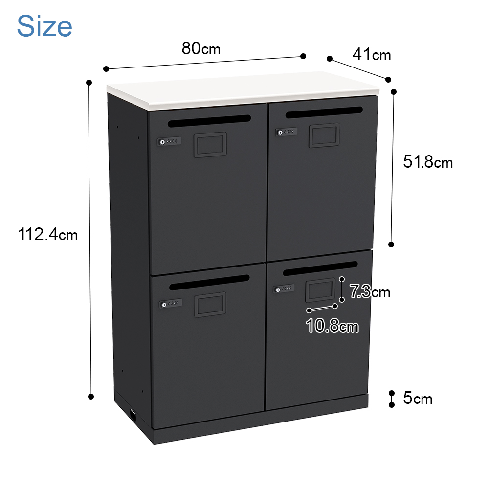 楽天市場 ロッカー スチールロッカー ホワイト ブラック 鍵付き ダイヤルロック 幅80cm おしゃれ 4人用 オフィスロッカー 業務用ロッカー 業務用 ロッカールーム 更衣室 事務所 投函口 配線 充電 奥行41 高さ112 4 Ssc 0811k4 Whbk 家具のakira
