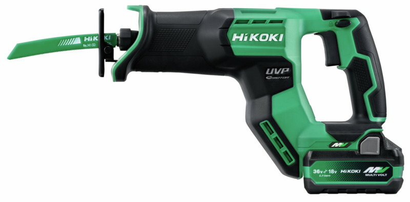 [メーカーフルセット品] HiKoki｜ハイコーキ 36V 2.5Ah コードレスセーバーソー CR36DMA(2XPZ)　ボディー：アグレッシブグリーン　メーカーフルセット品