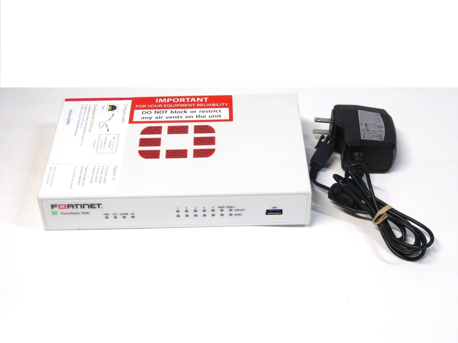 楽天市場】【中古】▽Fortinet FortiGate-50E UTM セキュアSD-WAN 次世代ファイアウォール 中古 フォーティネット  1000BASE-T : 映像音響特殊機材のミサオ