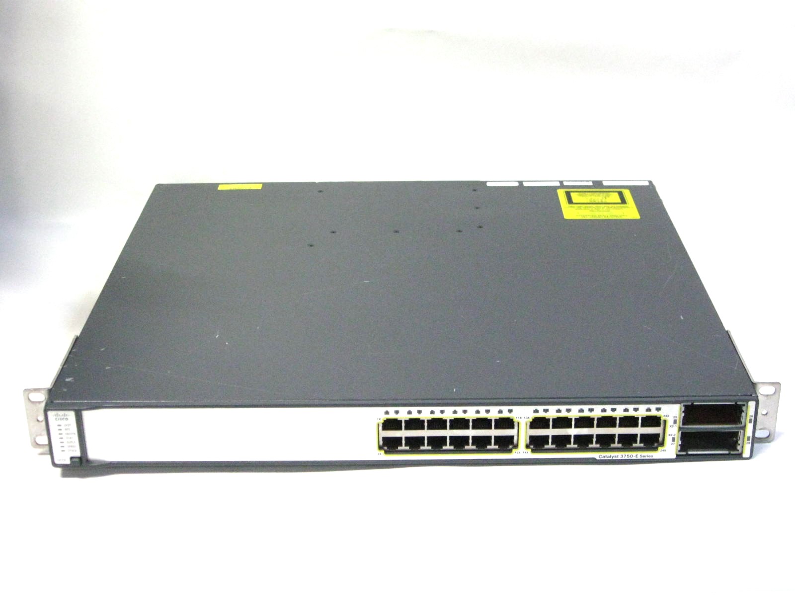 【中古】▽Cisco Catalyst WS-C3750E-24TD-S V03 15.2(4)E10 26界面 ギガビットスイッチ 中古 1000BASE-T
