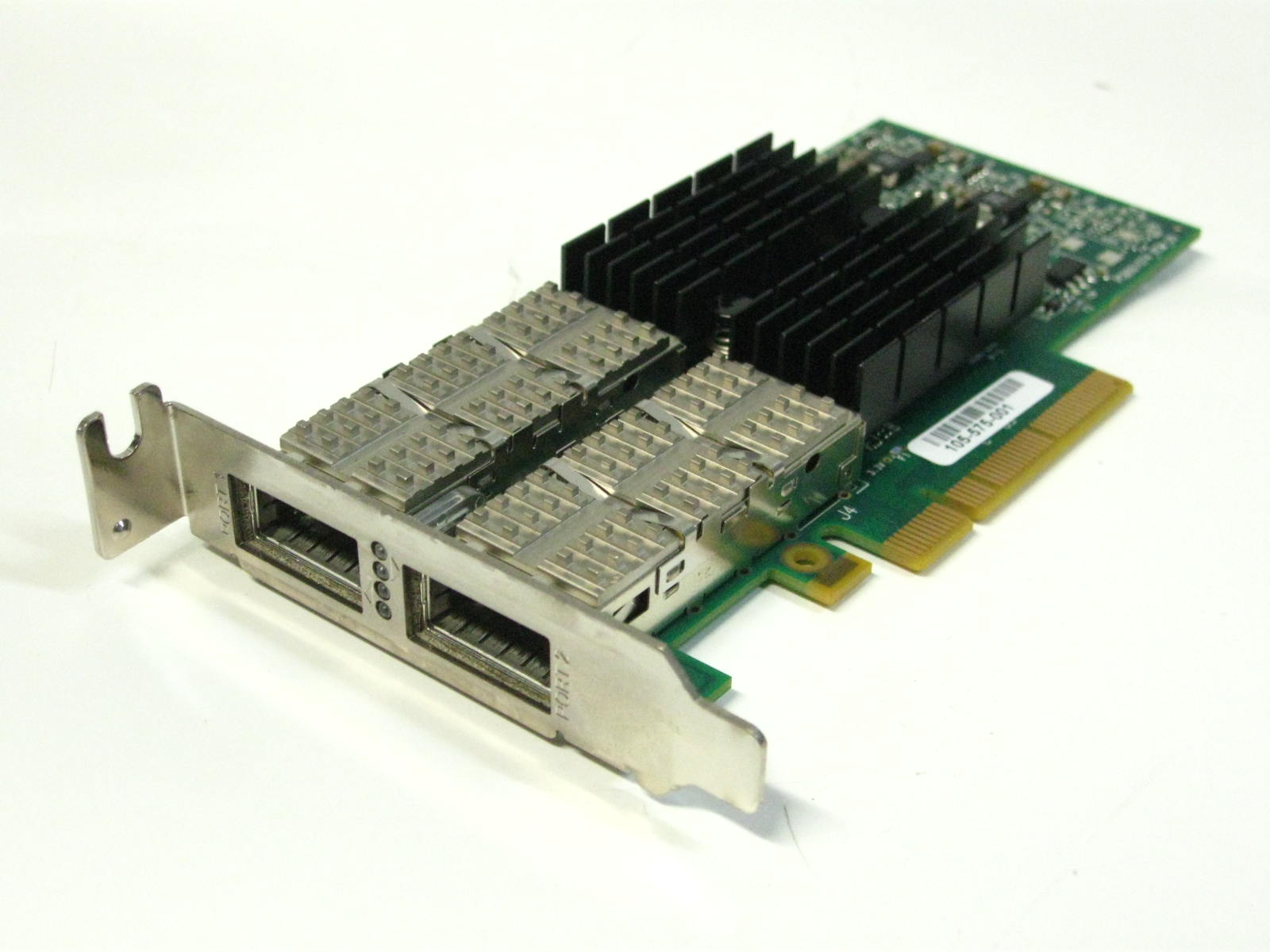 【中古】Mellanox CX354A 2-PORT QSFP Ethernet Card PCI-EX 中古 ConnectX-3 QDR Infiniband+10GigE 050-0050-02 ロープロファイル
