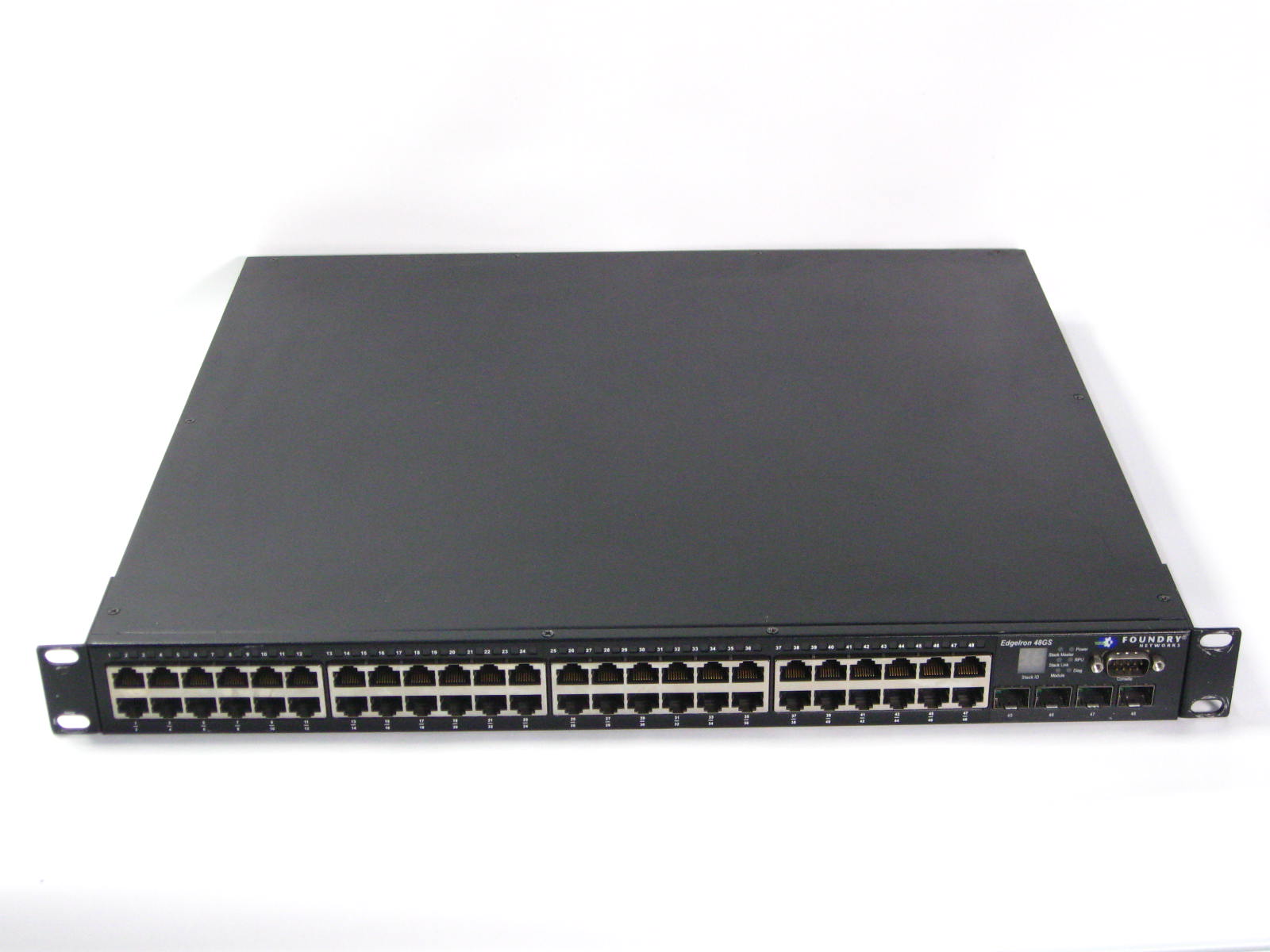 【中古】 ▽Foundry EdgeIron 48GS EIF48GS 48界面 ギガビットスイッチ 中古 ファウンドリー 1000BASE-T SFP