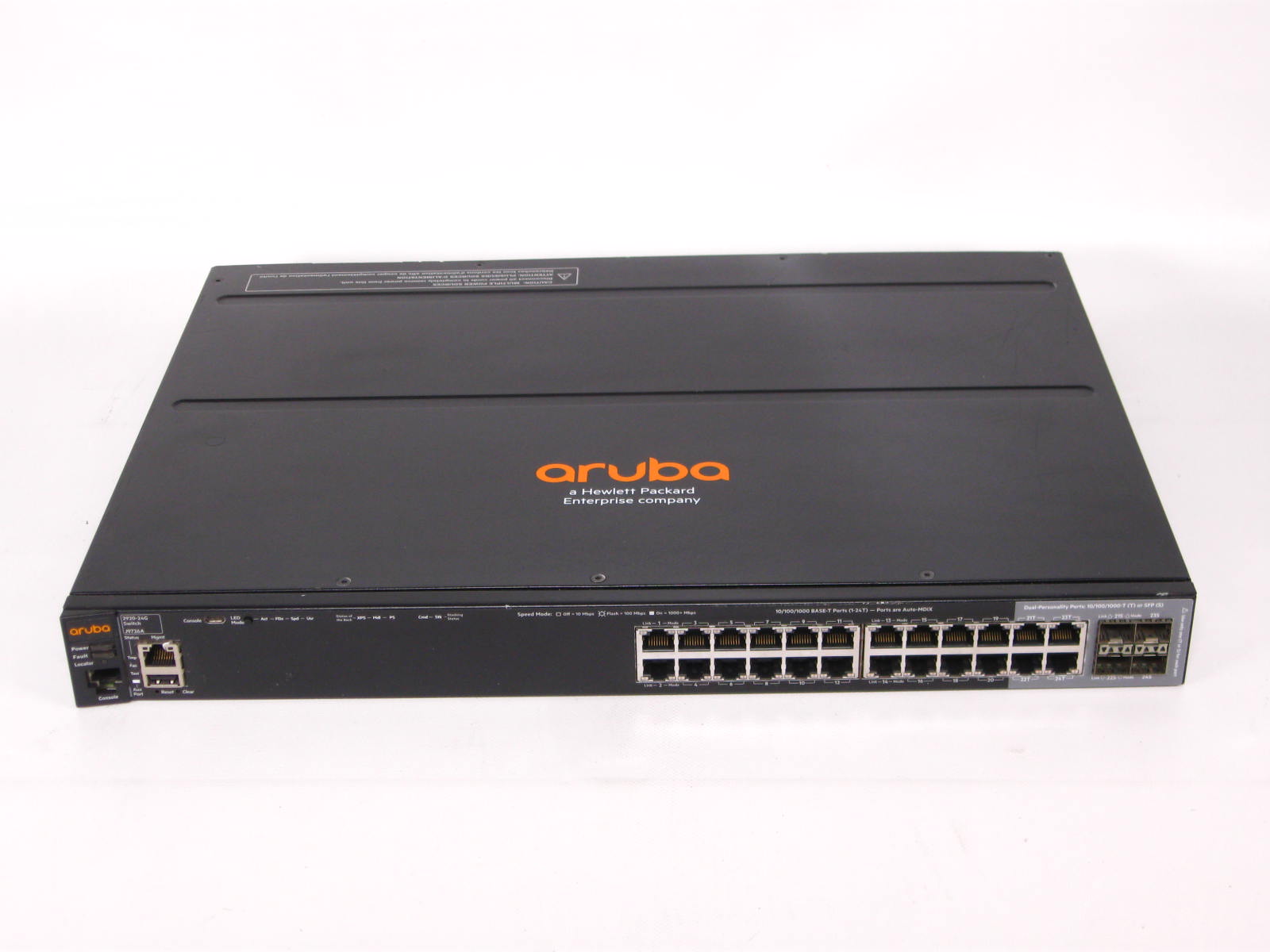 【中古】▽HP Aruba 2920-24G J9726A 24界面 ギガビットスイッチ 中古 10/100/1000BASE-T SFP