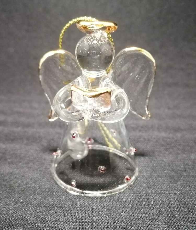 楽天市場】ガラス細工 天使 エンジェル 天使の羽 置物 インテリ