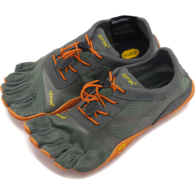 【30%OFF/SALE】【ラスト1足】ビブラムファイブフィンガーズ Vibram FiveFingers レディース 5本指シューズ [21W0701] W KSO EVO トレーニング フィットネス ジム カジュアル Grey/Orange 灰 グレー系 正規取扱店【ts】【e】｜mischief シューズ＆アパレル
