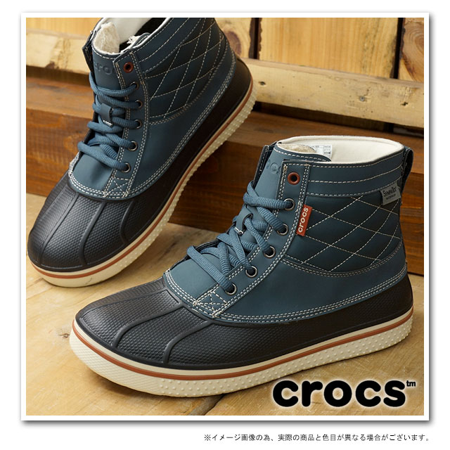 crocs duck boots