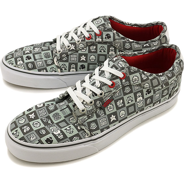 楽天市場 完売 即納 バンズ 任天堂 チャッカ ロー Vans メンズ レディース スニーカー Chukka Low Nintendocheck Gray White Vn000zumjzx Fw16 Mischief