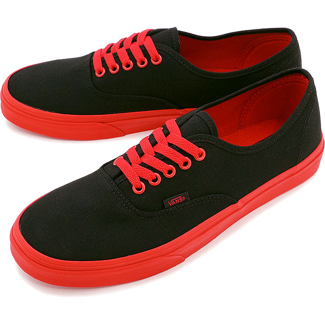 black vans red sole