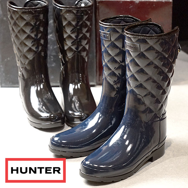 hunter short quilted rain boots