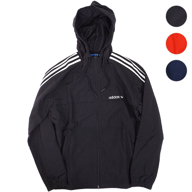 adidas 3 stripe windbreaker