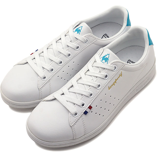 楽天市場 楽天カードで3倍 ルコック Le Coq Sportif La ローラン Sl La Roland Sl レディース スニーカー 靴 ホワイト ターコイズ Ql1njc08wt 160 Ss19 E Mischief