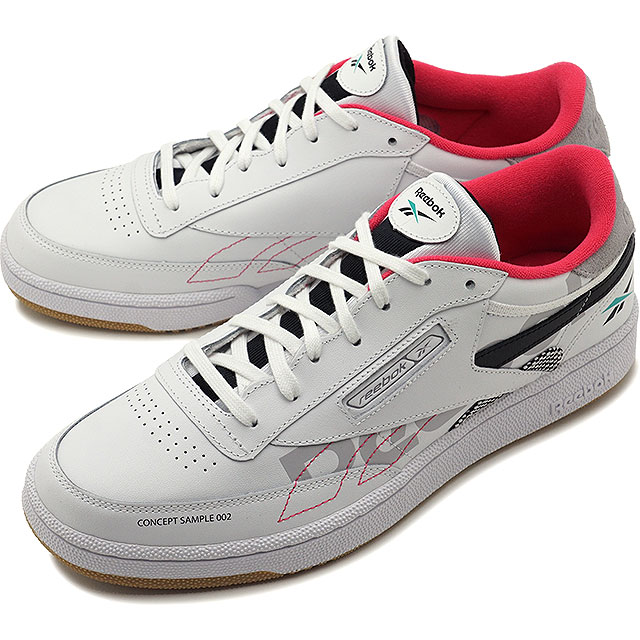 reebok men's classic club c white