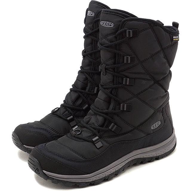 楽天市場 完売 キーン Keen レディース テラドーラ レース ブーツ ウォータープルーフ W Terradora Lace Boot Wp アウトドア 防水 スノーブーツ ウィンターブーツ 靴 Black Steel Grey ブラック系 Fw19 Mischief