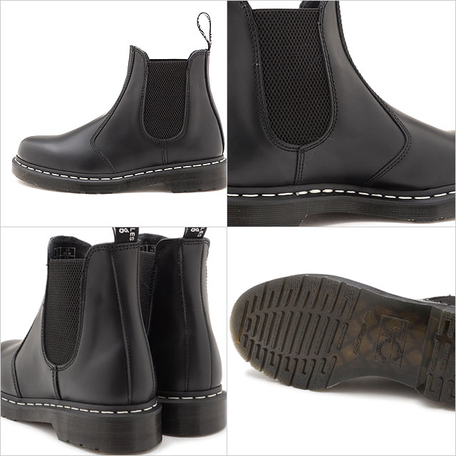 ドクターマーチンDr.Martens2976ホワイトステッチチェルシーブーツ2976WHITESTITCH[26257001FW20]メンズ・レディースサイドゴアブーツBLACKブラック系