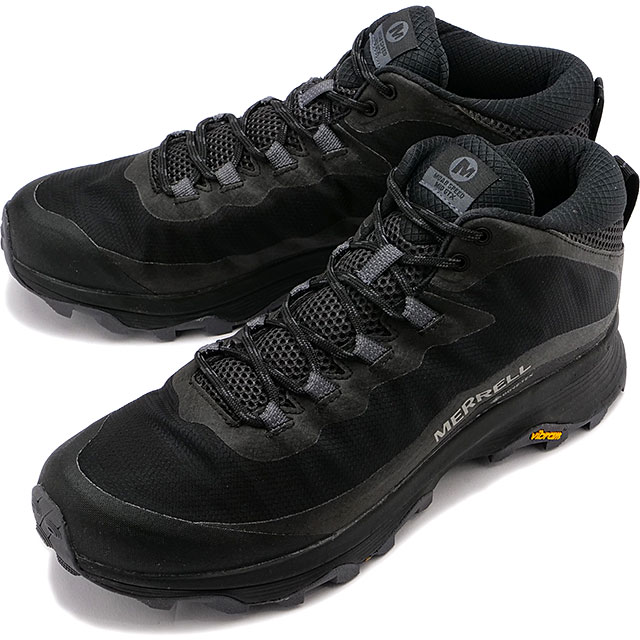 楽天市場】メレル MERRELL モアブ3 シンセティック ミッド ゴアテックス メンズ トレッキングシューズ [J500249 SS22] M  MOAB 3 SYNTHETIC MID GORE-TEX キャンプ アウトドア スニーカー 完全防水 TRIPLE BLACK 黒 ブラック系 :  mischief