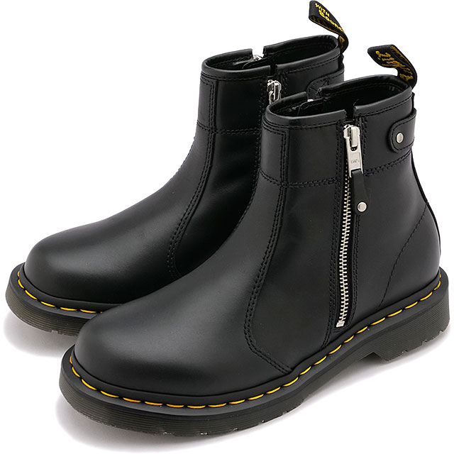 90％以上節約 ドクターマーチン Dr.Martens レディース チェルシーブーツ ツインジップ 27621001 FW22 2976 Twin  Zip サイドゴアブーツ Black Wanama fucoa.cl