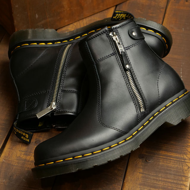 90％以上節約 ドクターマーチン Dr.Martens レディース チェルシーブーツ ツインジップ 27621001 FW22 2976 Twin  Zip サイドゴアブーツ Black Wanama fucoa.cl