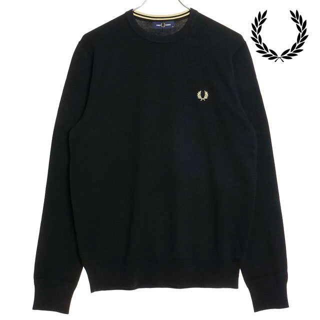 フレッドペリー FRED PERRY メンズ クラシック クルーネック ジャンパー [K9601-198]　フレッド・ペリー FREDPERRY CLASSIC CREW NECK JUMPER トップス ニット セーター BLACK 黒 ブラック系 正規取扱店 18,722円