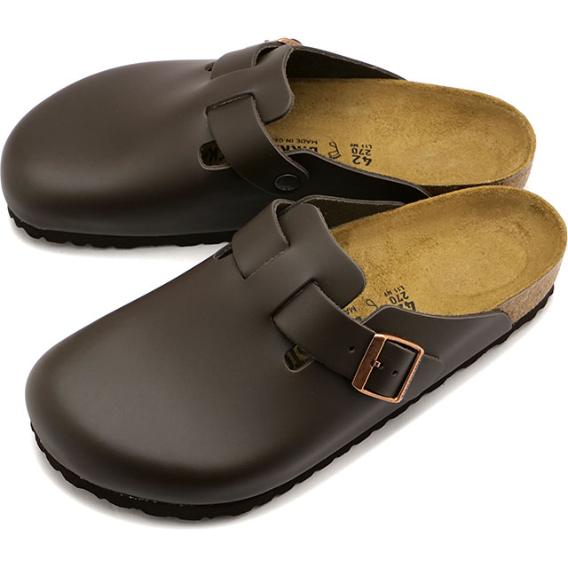 ビルケンシュトック BIRKENSTOCK ボストン ナチュラルレザー [60101/60103 FW23] Boston NL メンズ・レディース 靴 クロッグ サンダル Dark-Brown 正規取扱店【cp】