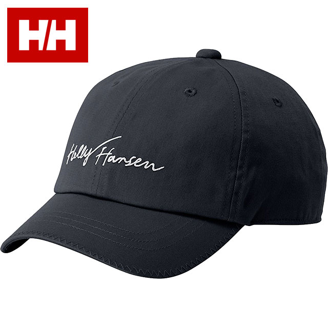 ヘリーハンセン HELLY HANSEN ロゴセイルキャップ [HC92430-K FW24] Logo Sail Cap メンズ・レディース 帽子 フリーサイズ サイズ調節可能 ブラック 正規取扱店