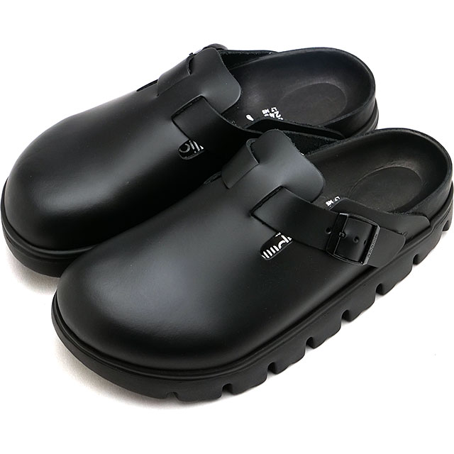 ビルケンシュトック BIRKENSTOCK サンダル ボストン チャンキー [1026144] BOSTON CHUNKY レディース ドイツ製 厚底 コンフォートサンダル 健康サンダル BLACK | NATURAL-LEATHER 正規取扱店【cp】