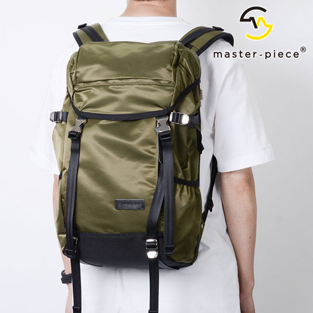 マスターピース master-piece フラップバックパック [02110-v2 FW24] 16L Lightning FLAP BACKPACK メンズ・レディース 鞄 日本製 リュック デイパック KHAKI 正規取扱店
