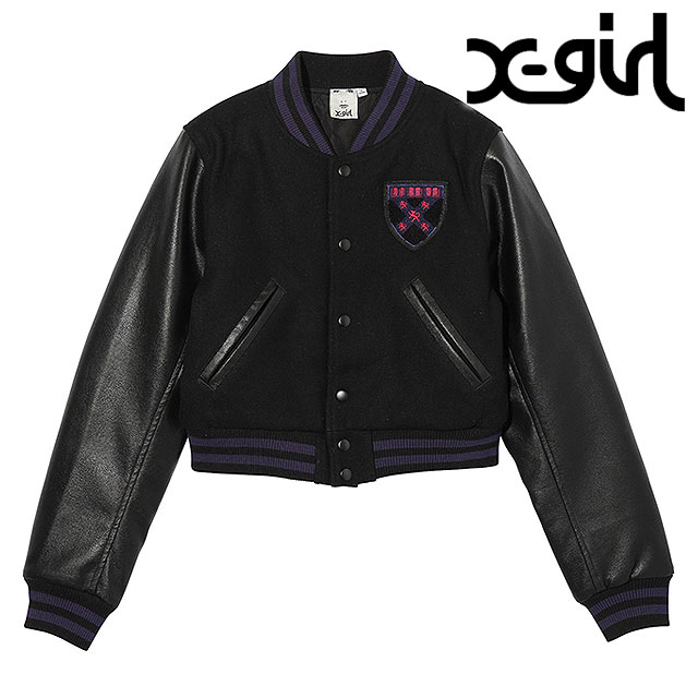 楽天市場】SATIN VARSITY JACKET X-girl エックスガール ジャケット