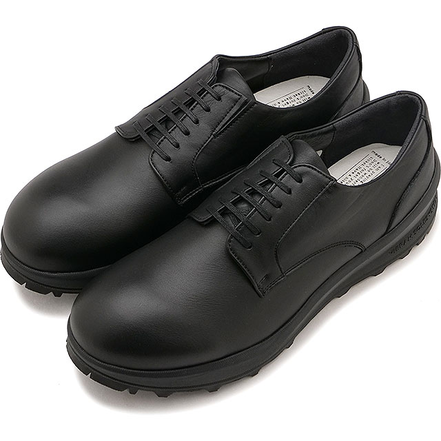 返品交換送料無料 トラベルシューズ バイ ショセ TRAVEL SHOES by chausser アクティブ レザースニーカー プレーントゥ [TRA-025] Active Leather Sneakers Plain toe レディース 靴 日本製 生活防水 ビブラムソール ブラック BL 正規取扱店 20,020円