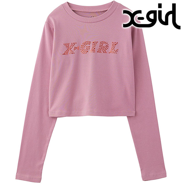 X-girl エックスガール BABY RAGLAN TOP X-girl ベビー ラグラン Tシャツ 105233011006 / 2023AW ※ X-girl エックスガール BABY RAGLAN TOP ベビー ラグラン T