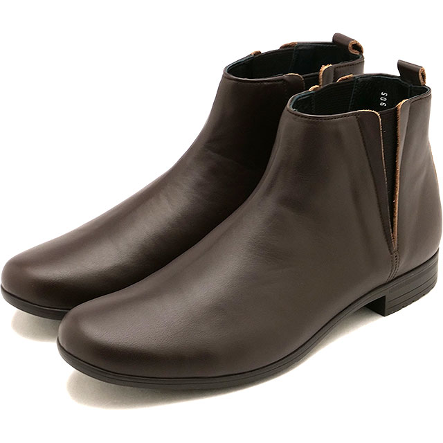 返品交換送料無料 ショセ トラベルシューズ TRAVEL SHOES by chausser トラベル シューズ バイ ショセ サイドゴアブーツ [TR-005 FW25] Sidegore boots レディース 靴 日本製 防水 ビブラム ダークブラウン DBR 正規取扱店