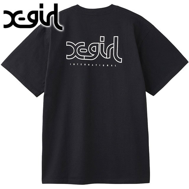 エックスガール X-girl フェイス ショートスリーブTシャツ 105252011024 SU25 FACE S S TEE レディース トップス 半袖 xgirl WHITE ホワイト 白  正規取扱店 X-girl エックスガール フェイス ショートスリーブTシャツ