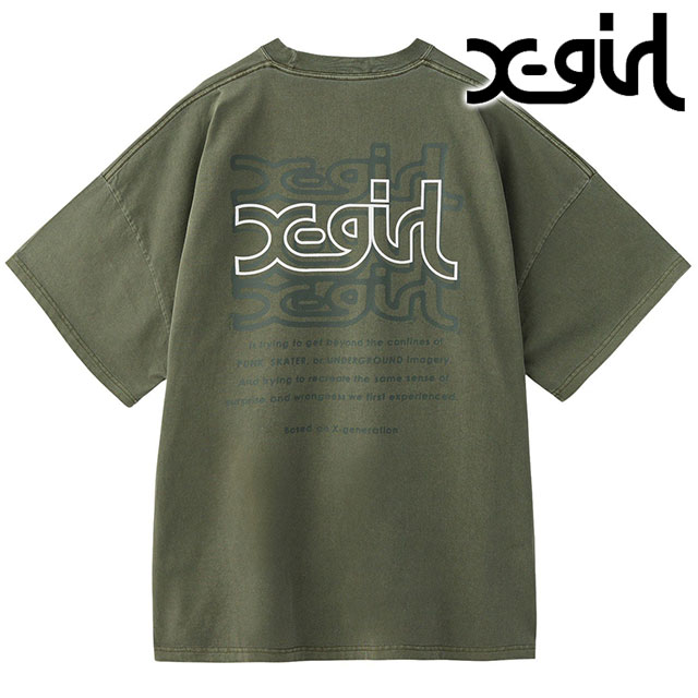 ♦レディース♦ブリーフィング　3Dロゴベスト　ブルー　XS X-girl タンクトップ ノースリーブ LOGO AND STRIPE TANK TOP