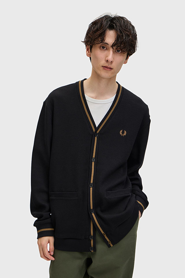 楽天市場】フレッドペリー FRED PERRY カーディガン ティップ ピケ