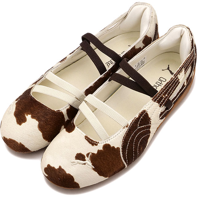 プーマ PUMA スニーカー スピードキャット バレエ カウ ウィメンズ [407787-01 HO25] SPEEDCAT BALLET COW WNS レディース 靴 アニマルパターン Chocolate-Brown/Warm-White 正規取扱店