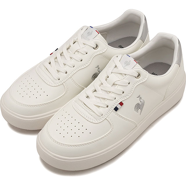 ルコック le coq sportif スニーカー LCS ニーム [LU5FSN78LZ FW25] LCS NIMES レディース 靴 シューズ 軽量 WHSL ホワイト/シルバー 正規取扱店