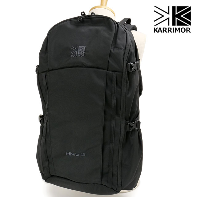 カリマー リュック KARRIMOR デイパック tribute 40 リュックサック トリビュート デイパック バックパック 大容量 40L A4 B4 ノートPC 2層 ファスナー トレッキング メンズ レディース [501233-9000 FW25] 正規取扱店【cp】｜mischief シューズ＆アパレル