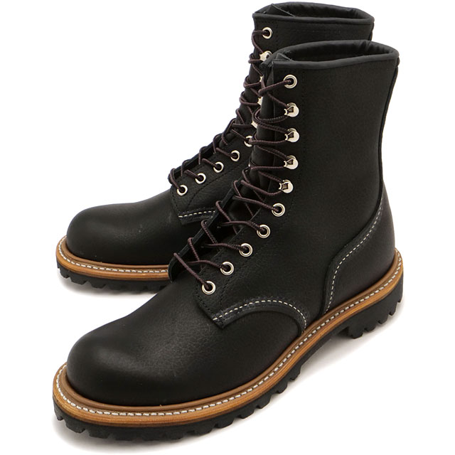 返品交換送料無料 レッドウィング REDWING 8インチ ロガー [4501 FW25] 8-INCH LOGGER メンズ 靴 シューズ Dワイズ ワークブーツ red wing ブラック・オイルスリック 正規取扱店｜mischief シューズ＆アパレル