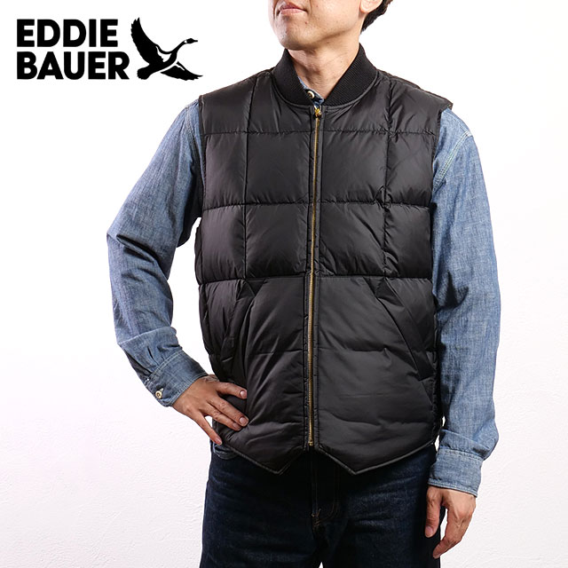 【30%OFF/SALE】【ラスト1着】エディー・バウアー Eddie Bauer カナディアンベスト [E942420M-06 FW25] CANADIAN VEST メンズ アウター ダウンベスト キルティング アウトドア BLACK 正規取扱店【ts】【e】 16,170円