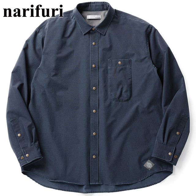ナリフリ narifuri NFC ピグメントメッシュシャツ [NF4059-082 FW25] メンズ トップス 長袖 ストレッチ アウトドア カジュアル D.NAVY 正規取扱店【cp】 15,466円