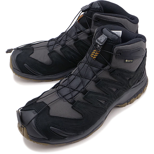 サロモン SALOMON スニーカー エックスエー トラッカー ゴアテックス [L47822600 FW25] XA TRACKER GTX メンズ 靴 ミッドカットブーツ 透湿防水 登山 トレッキング BLACK/ASPHALT/COYOTE-BROWN 正規取扱店｜mischief シューズ＆アパレル